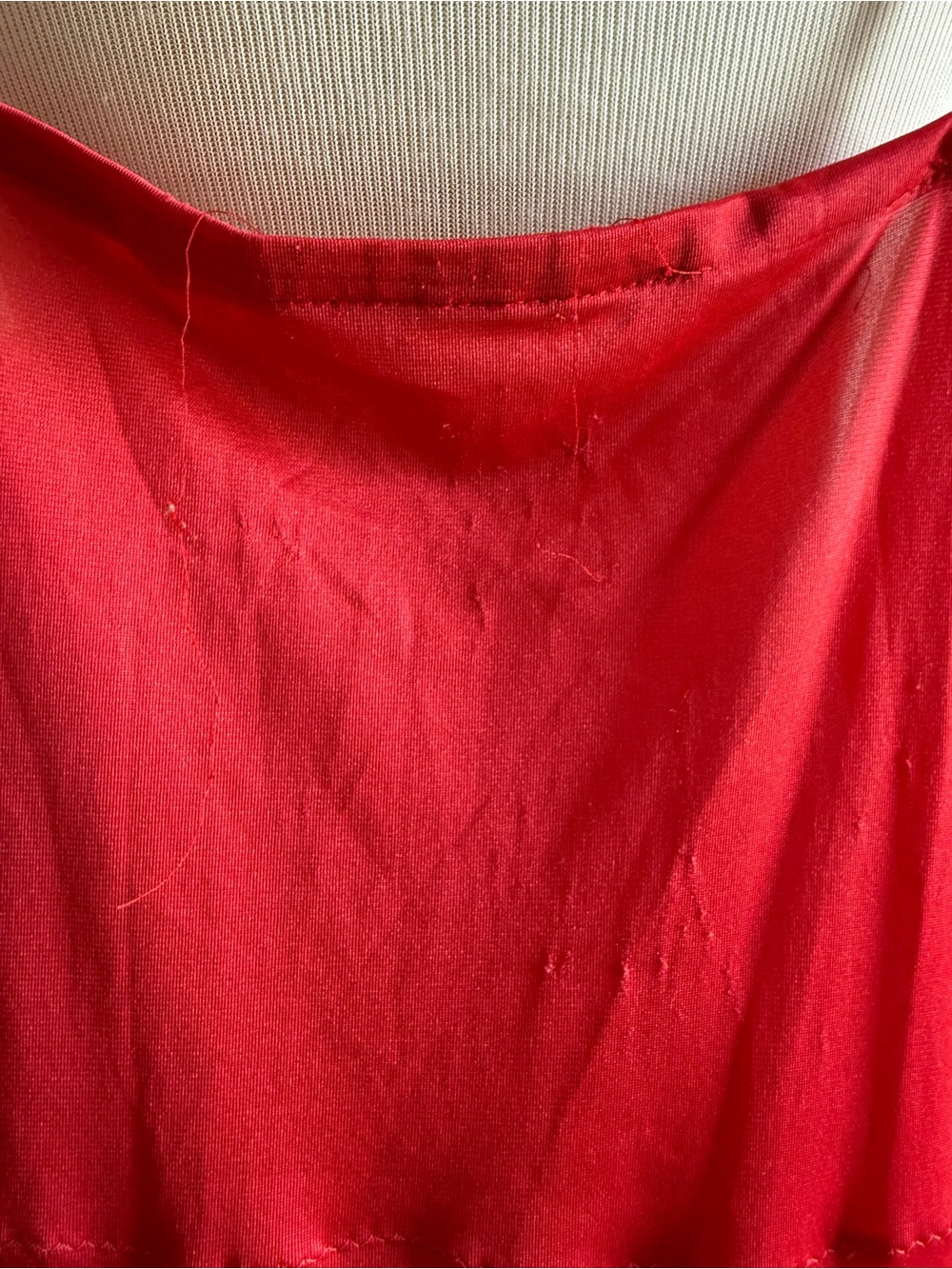 Vintage Lace Coral Chemise Nightgown - Picture 9 of 11